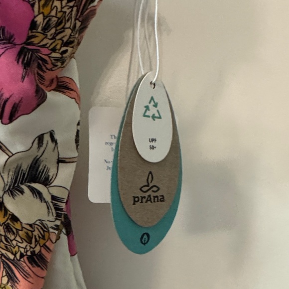 NWT Prana Floral One Piece Swimsuit - Pink, Green, Yellow - Picture 2 of 6